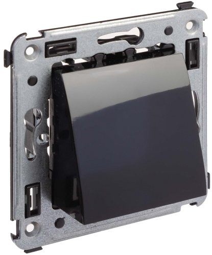 Вывод кабеля без рамки DKC Avanti черный квадрат фото Вывод кабеля без рамки DKC Avanti черный квадрат картинка